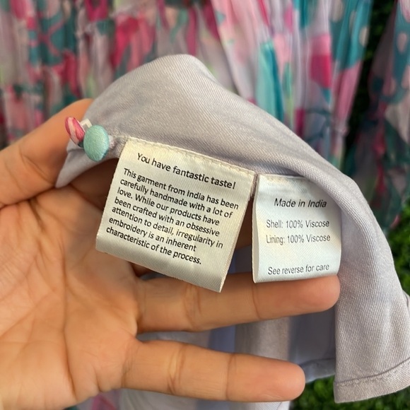 NWT ROCOCO SAND Floral-Print Chiffon High-Low Maxi Dress - Picture 13 of 13